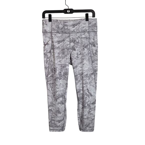 Lululemon Women's Time To Sweat Crop Leggings 23" Inseam Size 10 Gym Pockets‎ - Picture 1 of 10